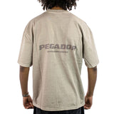 Pegador Colne Logo Oversized T-Shirt - Vintage Dark Stone PGDR-2165-552-