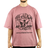 Pegador Cason Boxy T-Shirt - Vintage Rust Pink PGDR-4666-553 - pink