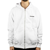 Pegador Logo Oversized Sweat Jacke Zip Hoodie PGDR-1171-004 - weiss