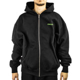 Pegador Bowin Oversized Sweat Jacke Zip Hoodie PGDR-4044-002 - schwarz gewaschen