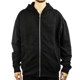 Pegador Buford Oversized Sweat Jacke Zip Hoodie PGDR-3933-002 - schwarz gewaschen