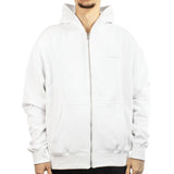 Pegador Logo Oversized Sweat Jacke Zip Hoodie PGDR-1171-004/085/315 - weiss-hellgrau