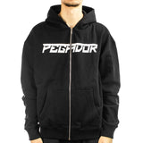 Pegador Donora Oversized Sweat Zip Hoodie 60221754 - schwarz-weiss