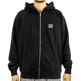 Pegador Colt Boxy Raglan Sweat Jacke Zip Hoodie PGDR-4344-065 - schwarz