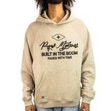 Pequs Built in the Boom Logo Hoodie 60210273 - beige-schwarz