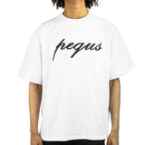 Pequs Front Logo T-Shirt 60620035 - weiss-schwarz