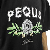 Pequs Olive Coin Relic T-Shirt 60620096 - schwarz-creme-grün