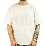 Pequs Mythic Logo T-Shirt 606200031 - creme-hellgrau
