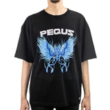 Pequs Blue Angel Graphic T-Shirt 606200061 - schwarz-blau-weiss