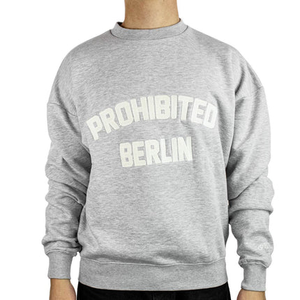 Prohibited Berlin PB Crew Neck - Grey Melange 10800610008-