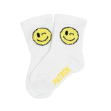 Patron Socks Zwinkersmile Sportsocken 0-12 Monate PS-7-200-0 - weiss-gelb