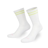 Patron Socks Sportsocken weiss mit grünen Streifen PS-48-752-2-