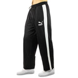 Puma T7 Iconic Straight Track Pants Jogging Hose 625412-01 - schwarz-weiss