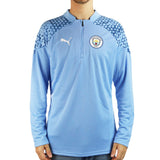 Puma Manchester City FC Quarter Zip Longsleeve 772858-15 - hellblau