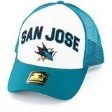 Starter San Jose Sharks Penalty Snapback Cap LS410689 SJS - hellblau-weiß