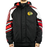 Starter Chicago Blackhawks NHL Frontier Jacke LS41B777-CHW - schwarz-weiss-rot