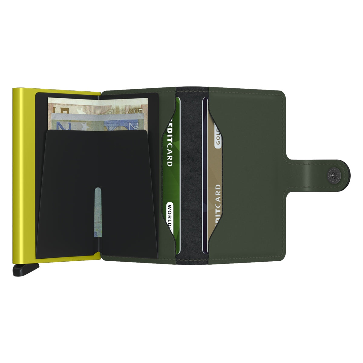 Secrid Miniwallet Matte MM-Green and Lime-
