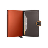 Secrid Miniwallet Matte MM-Truffle and Orange-