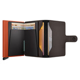 Secrid Miniwallet Matte MM-Truffle and Orange-