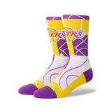 Stance Los Angeles Lakers NBA Zone Socken A545C23ZLA-PUR - gelb-lila