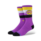 Stance Los Angeles Lakers NBA ST Crew Socken A555C22LAK-PUR - lila-gelb