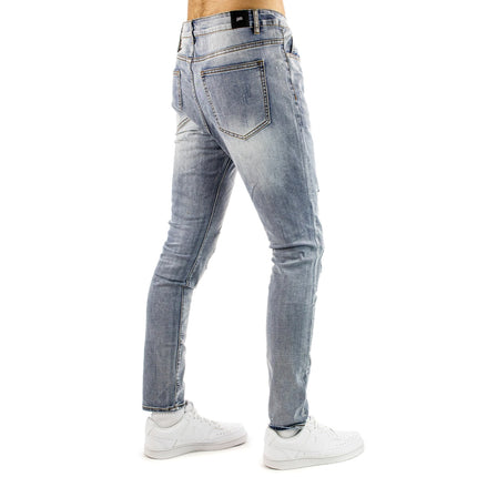 Sixth June Denim wiht Biker Patch Jeans M3763HDE-