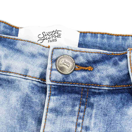 Sixth June Light Washed Denim Jeans M4066HDE-