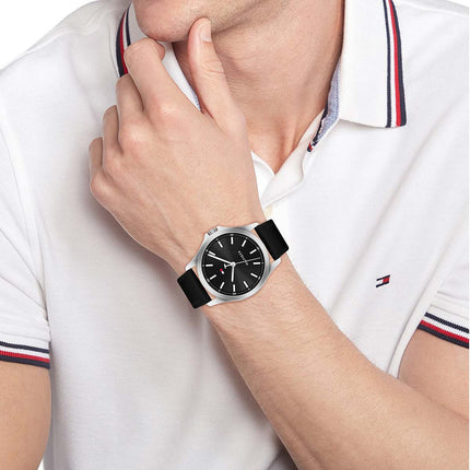 Tommy Hilfiger Bruce Sport 3 Zeiger Armband Uhr 1710668-