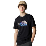 The North Face Mountain Line T-Shirt NF0A87NTJK3 - schwarz-creme-blau-lila