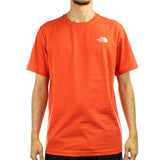 The North Face Redbox T-Shirt NF0A87NP5OM - orange