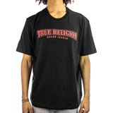 True Religion Relaxed NU Brush T-Shirt 107084-1081 - schwarz-rot