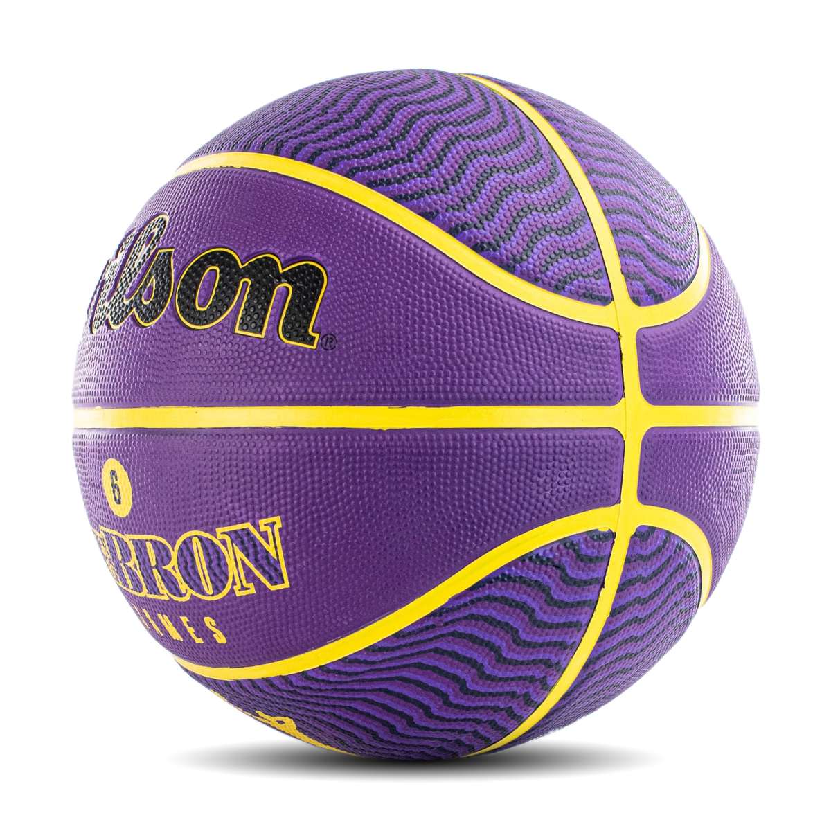 Wilson NBA Player Icon Outdoor Basketball Lebron James Los Angeles Lakers Größe 7 WZ4005901XB7-