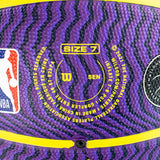 Wilson NBA Player Icon Outdoor Basketball Lebron James Los Angeles Lakers Größe 7 WZ4005901XB7-