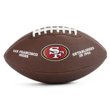 Wilson NFL Team Logo San Francisco 49ers (Gr. 9) American Football WTF1748XBSF - braun-rot
