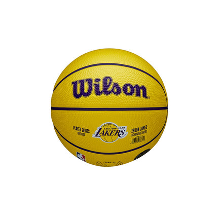 Wilson NBA New Lebron James Los Angeles Lakers Player Icon Mini Basketball Größe 3 WZ4027701XB3-