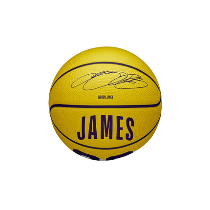 Wilson NBA New Lebron James Los Angeles Lakers Player Icon Mini Basketball Größe 3 WZ4027701XB3-