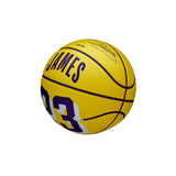Wilson NBA New Lebron James Los Angeles Lakers Player Icon Mini Basketball Größe 3 WZ4027701XB3-