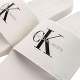 Calvin Klein Slide Monogram Badeschuhe YW0YW01835-01W-