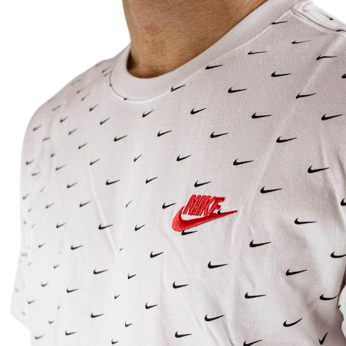 Nike Mini Swoosh T-Shirt CV5590-102 weiss-schwarz-rot – Brooklyn