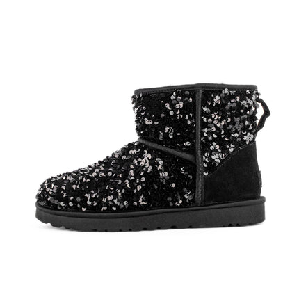 UGG Classic Mini Chunky Sequin Boot 1130602-BLK-