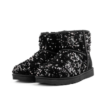 UGG Classic Mini Chunky Sequin Boot 1130602-BLK-