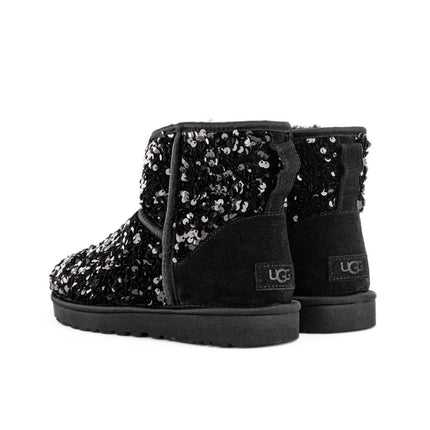 UGG Classic Mini Chunky Sequin Boot 1130602-BLK-