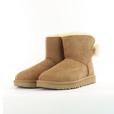 UGG Mini Bailey Fuzzy Bow Boot Winter Stiefel 1132018-CHE-