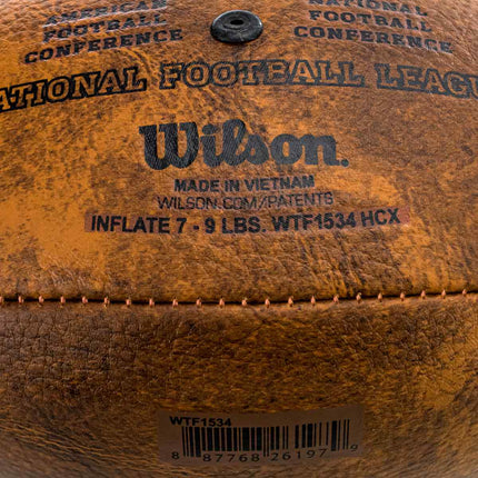 Wilson NFL Junior Throwback FB 32 Team Logo (Gr. 7) American Football WTF1534XBNFL-