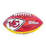 Wilson Kansas City Chiefs NFL Junior Team Logo (Gr. 7) American Football WTF1534XBKC - rot-gelb