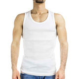 NYC Wifebeater Tank Top-  - weiss