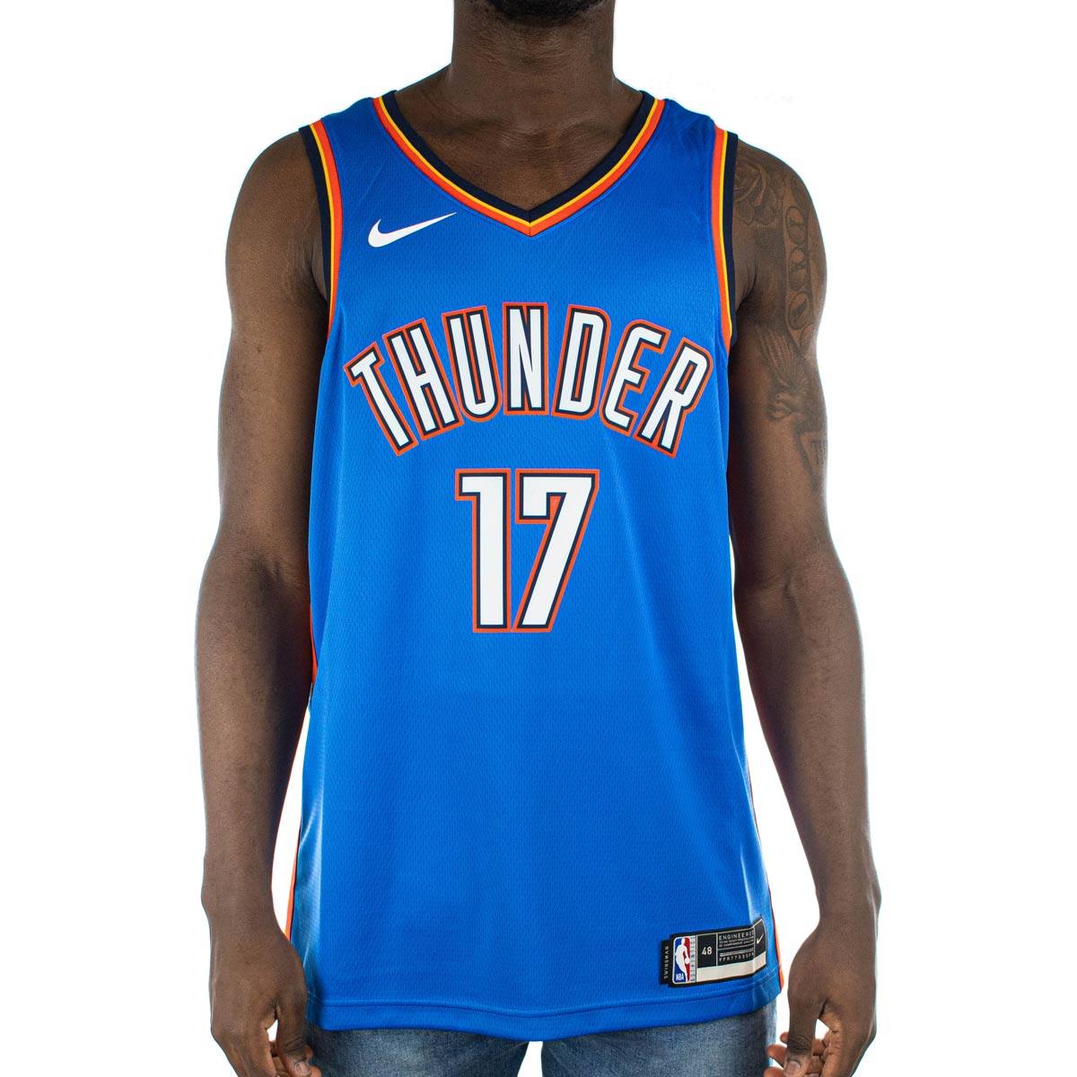 Nike Oklahoma City Thunder NBA Dennis Schroeder #17 Icon Edition Swingman Jersey Trikot CW3676-408-
