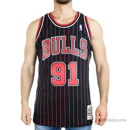 Mitchell & Ness Chicago Bulls Dennis Rodman #91 1995-96 NBA Swingman Jersey Trikot SMJYGS18150-CBUBLCK95DRD-