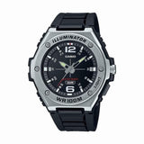 Casio Retro Analog Armband Uhr MWA-100H-1AVEF - schwarz-silber