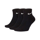 Nike Everyday Cushion Ankle Quarter Socken 3 Paar SX7667-010 - schwarz